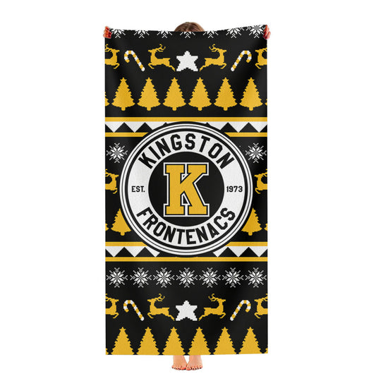 Kingston Frontenacs Christmas Sweater Ultra-Soft Luxury Bathroom Towels