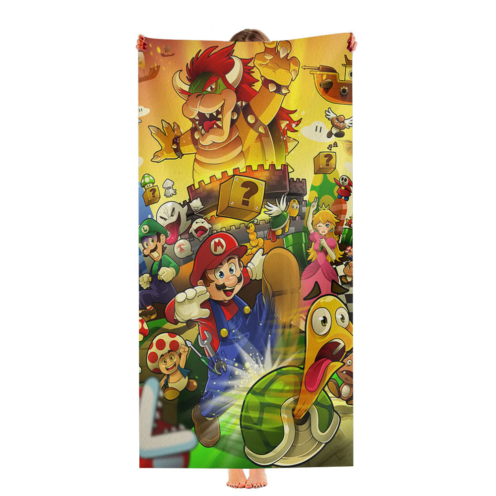 Mario Bros  Ultra-Soft Luxury Bathroom Towels