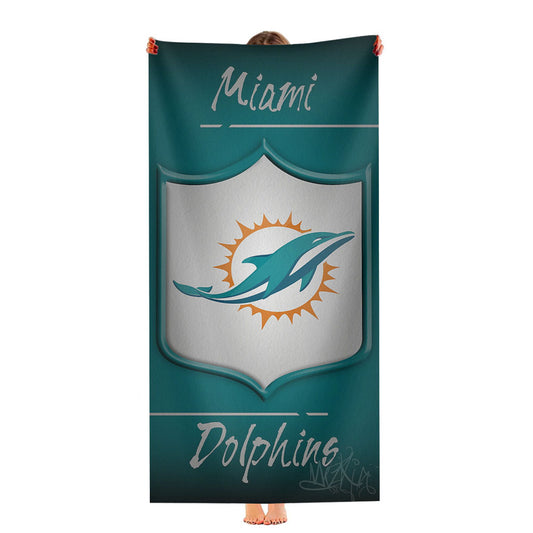 Miami Dolphins, Afc, Charles Harris Ultra-Soft Luxury Bathroom Towels