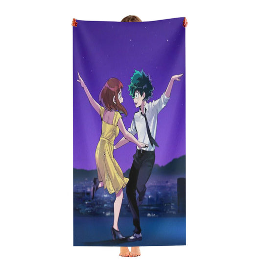 My Hero Academia Dancing Ultra-Soft Luxury Bathroom Towels