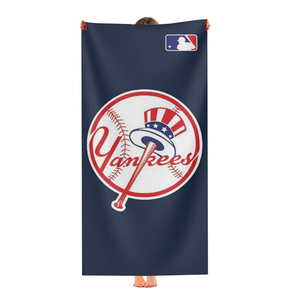 Ny Yankees Big Logo Ball Ultra-Soft Luxury Bathroom Towels