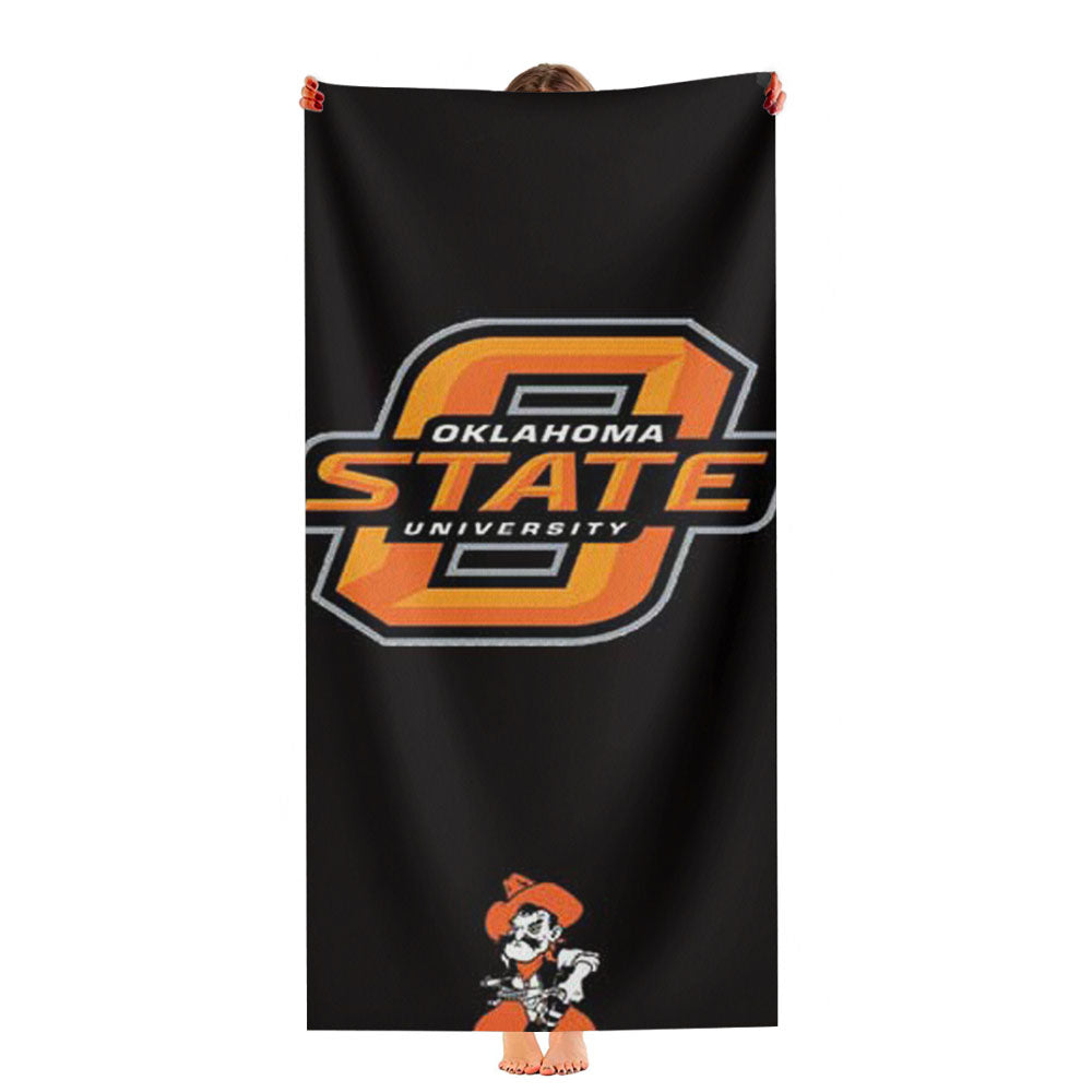 Ok State Logos Ultra-Soft Luxury Bathroom Towels