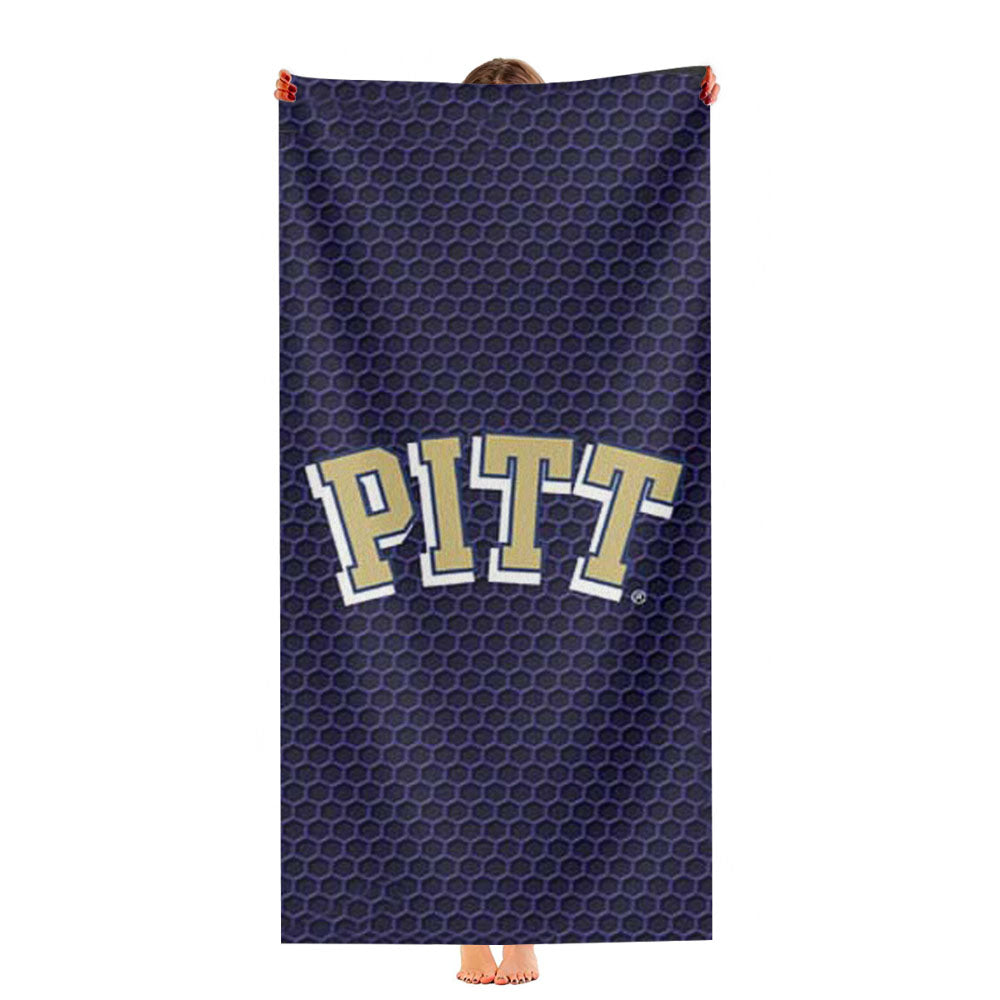 Pitt Panthers Honeycomb Ultra-Soft Luxury Bathroom Towels