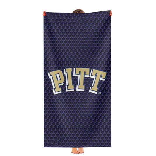 Pitt Panthers Honeycomb Ultra-Soft Luxury Bathroom Towels
