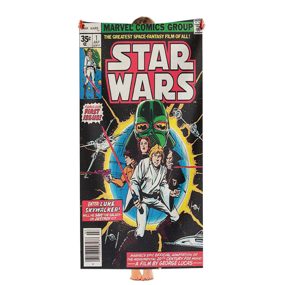 Retro Star Wars Comic Ultra-Soft Luxury Bathroom Towels