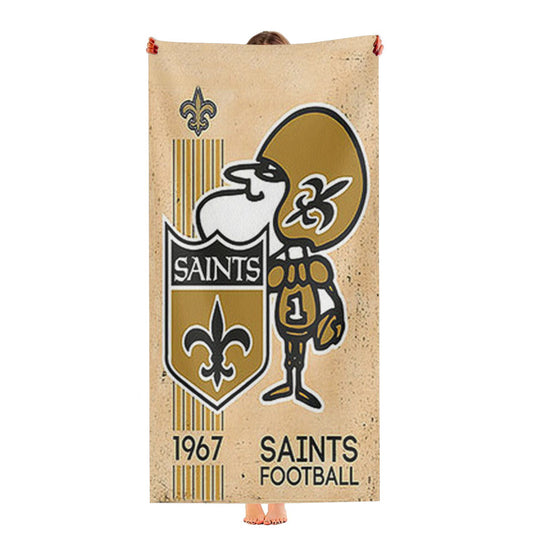 Saints Football Logo Ultra-Soft Luxury Bathroom Towels