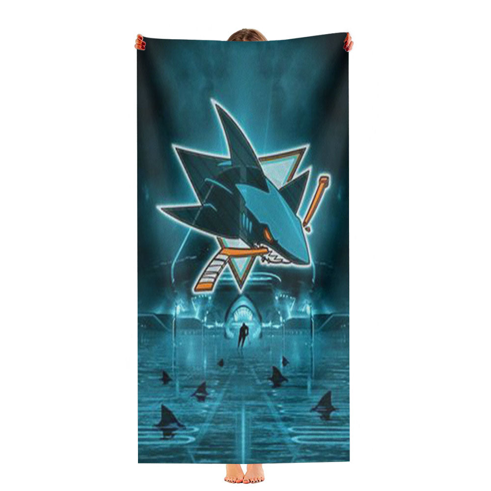 San Jose Sharks Ultra-Soft Luxury Bathroom Towels