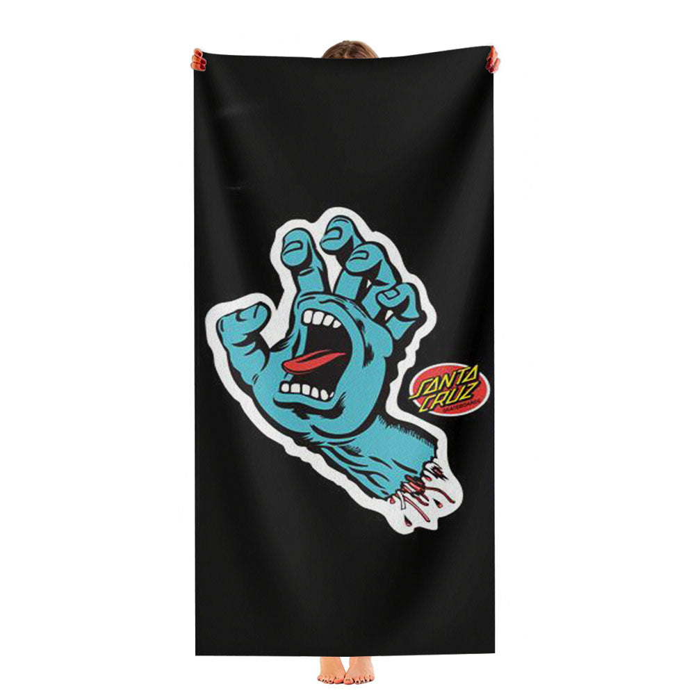 Santa Cruz Skateboard Ultra-Soft Luxury Bathroom Towels