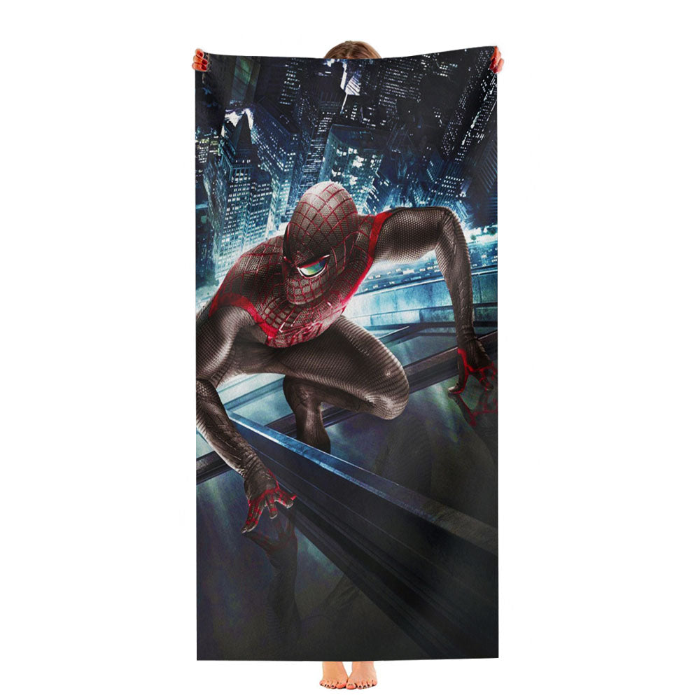 Spider Man Dark Red Ultra-Soft Luxury Bathroom Towels