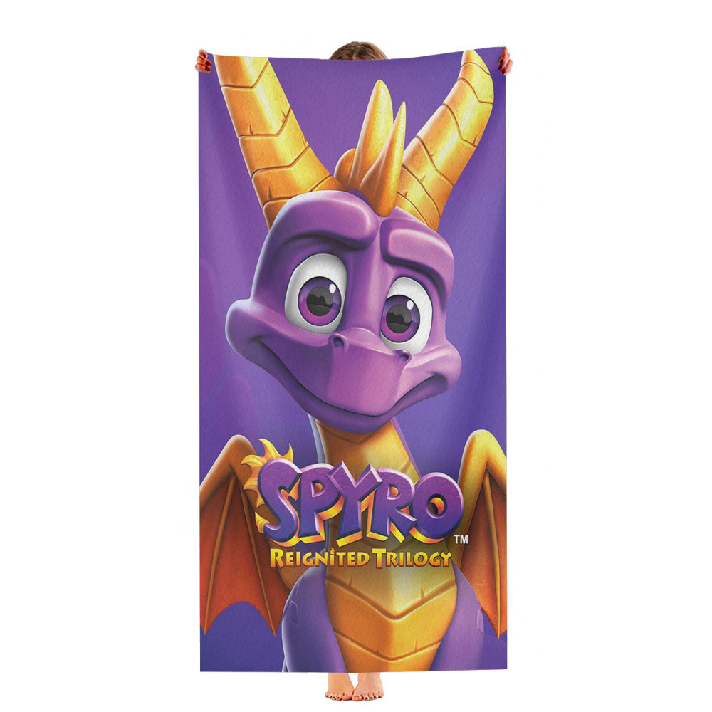 Spyro Reignited Trilogy Playstation Game Ultra-Soft Luxury Bathroom Towels