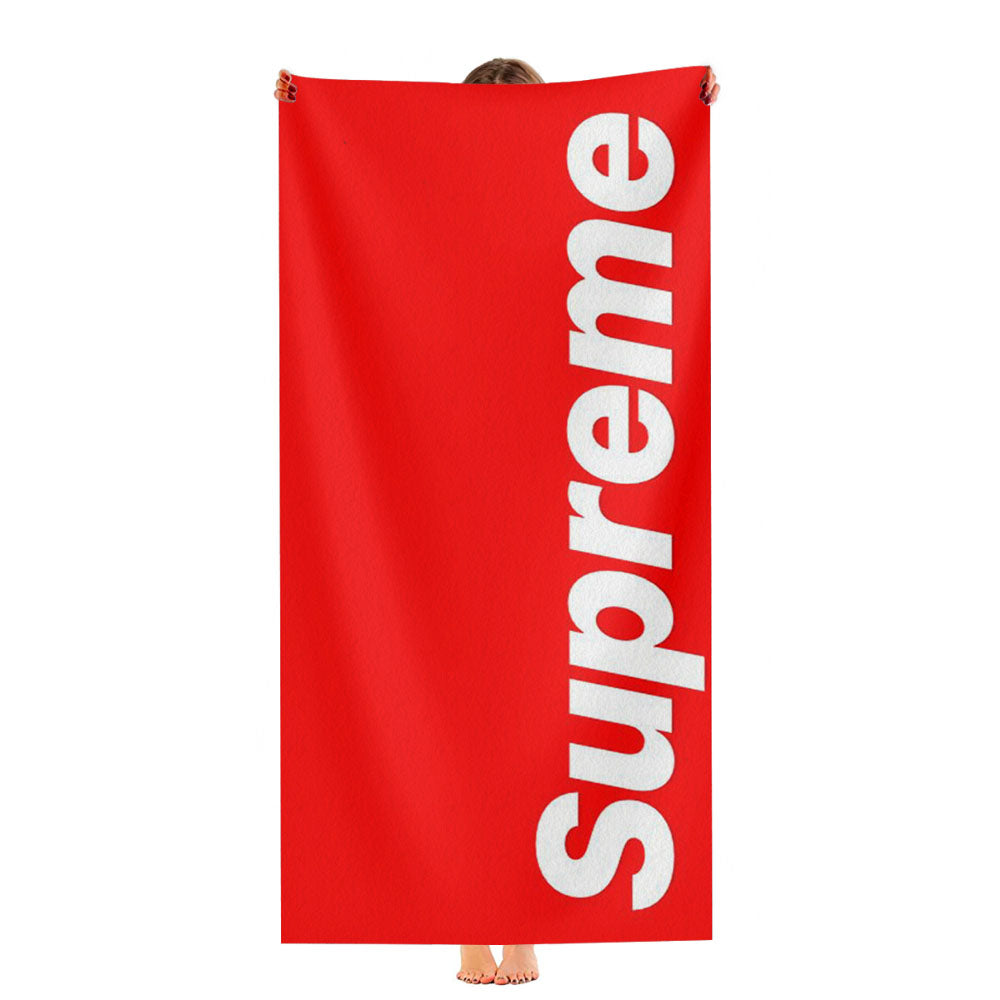 Supreme Red Logo Ultra-Soft Luxury Bathroom Towels