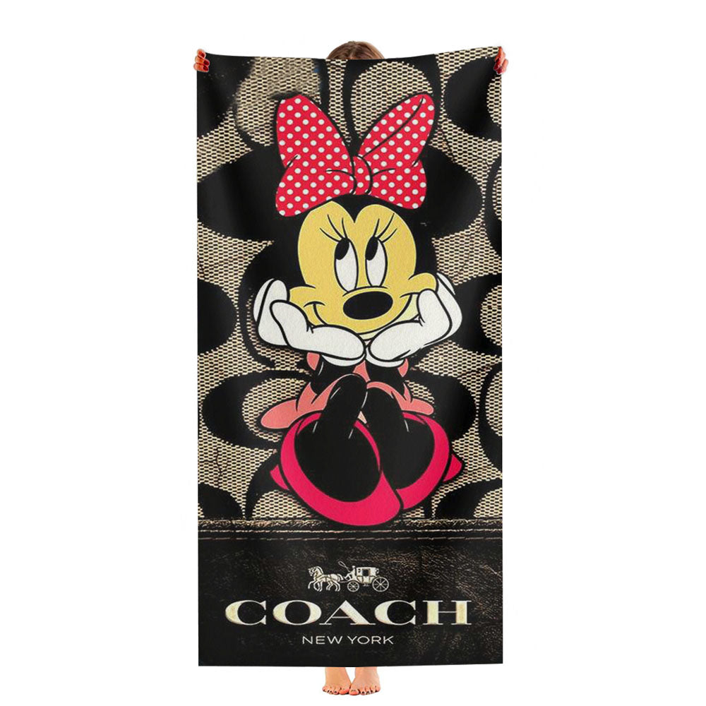 Sweet Coach Minnie Mouse Cool Ultra-Soft Luxury Bathroom Towels