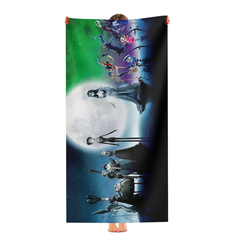 Tim Burtons Corpse Bride Movie Ultra-Soft Luxury Bathroom Towels