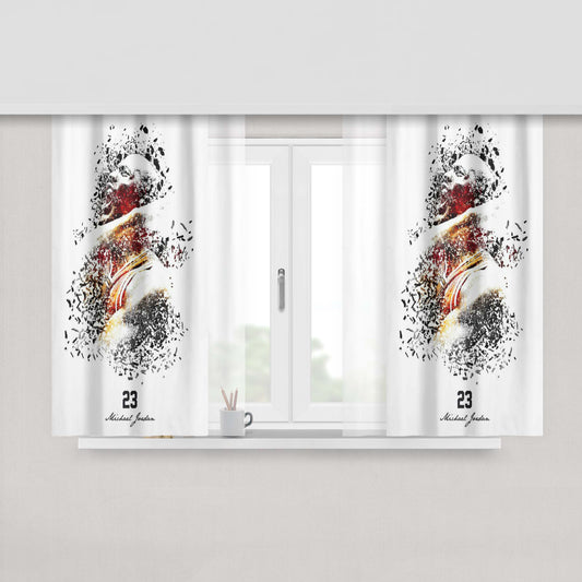 23 Michael Jordan Peach Skin Window Curtains