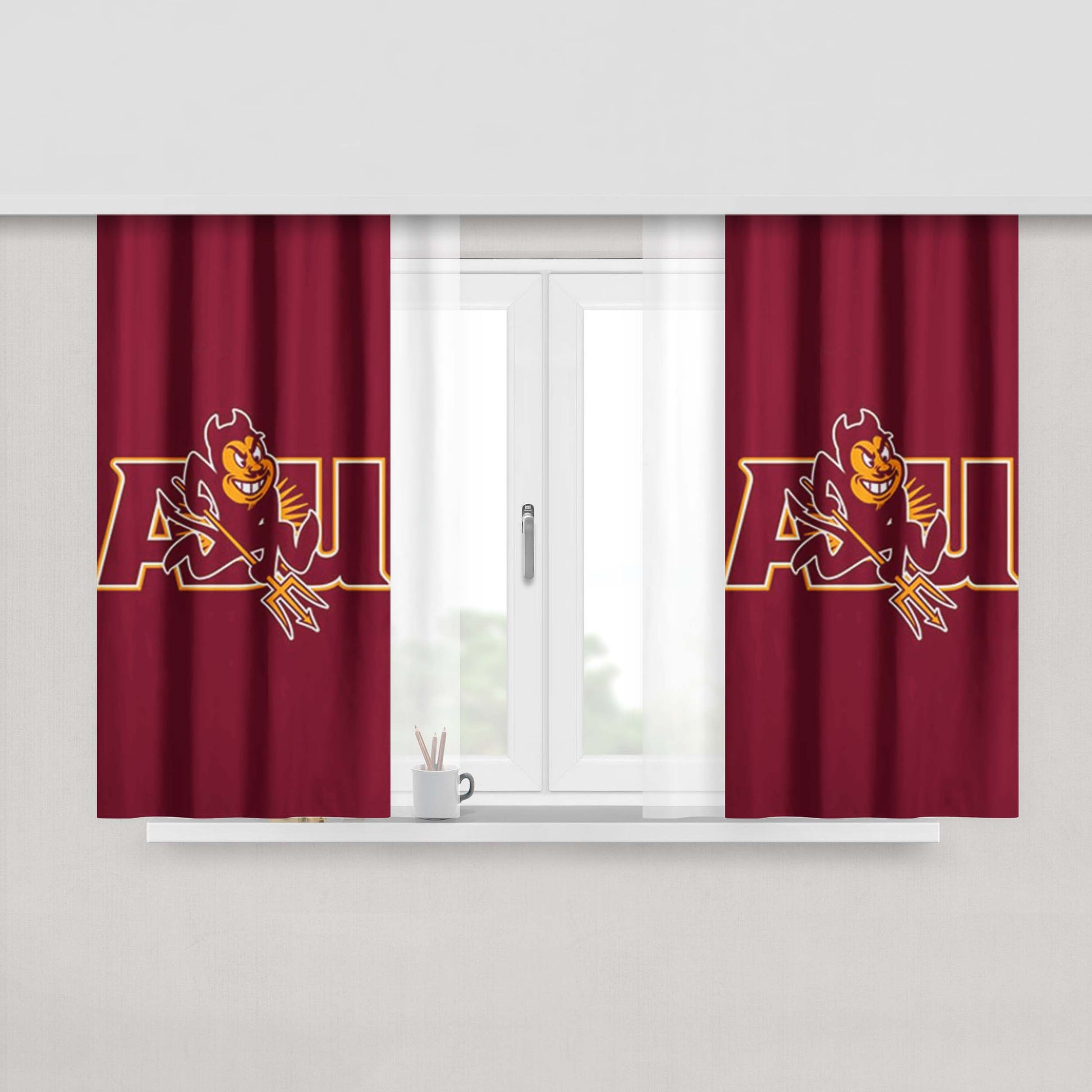 Arizona State Sun Devils 3 Peach Skin Window Curtains