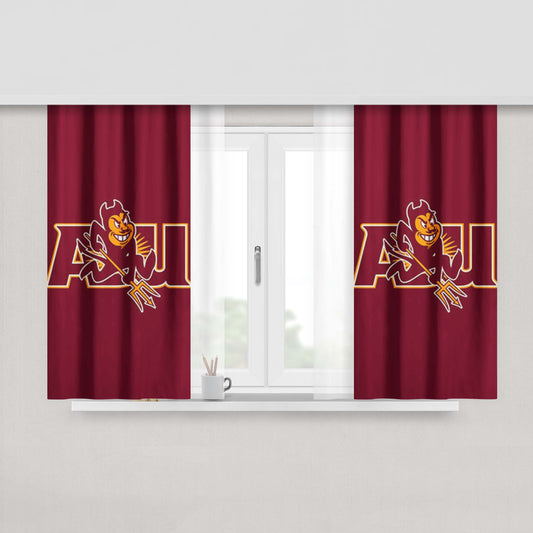 Arizona State Sun Devils 3 Peach Skin Window Curtains