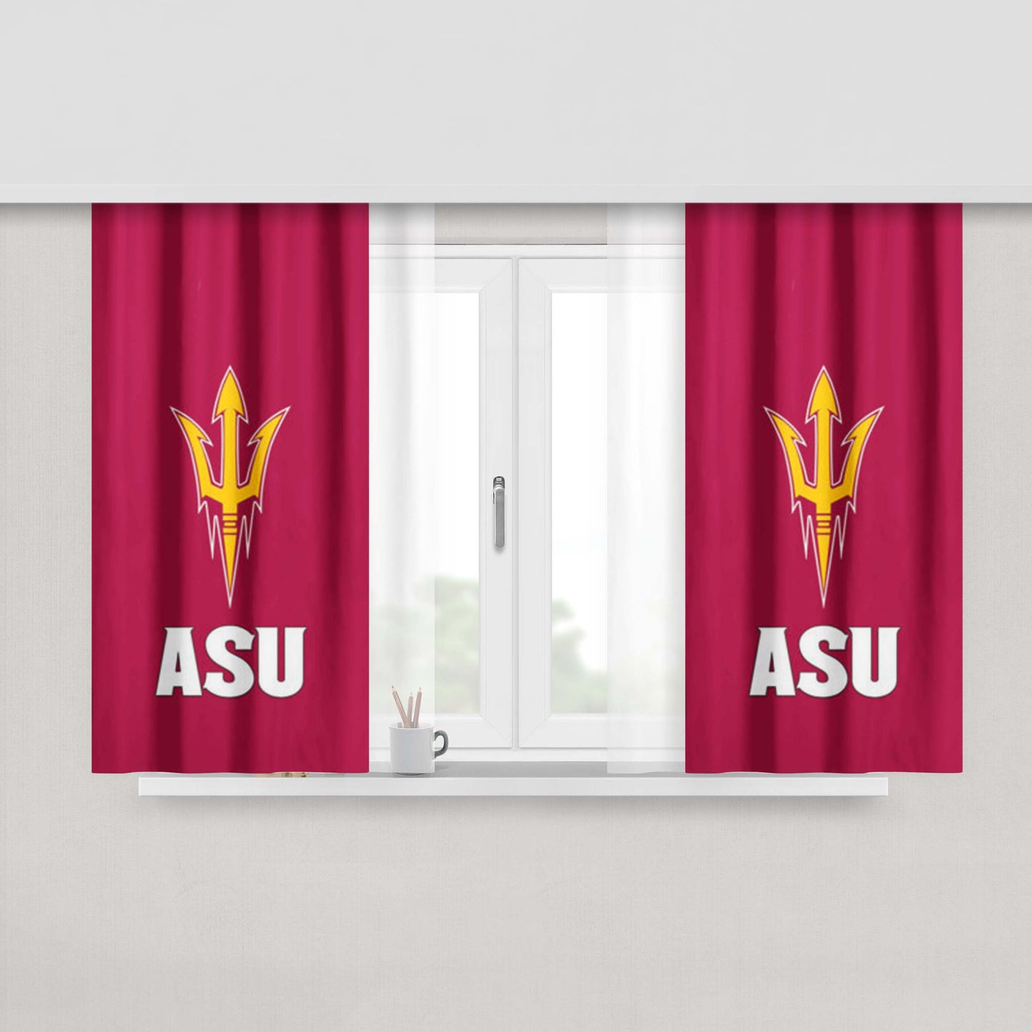 Arizona State Sun Devils Peach Skin Window Curtains