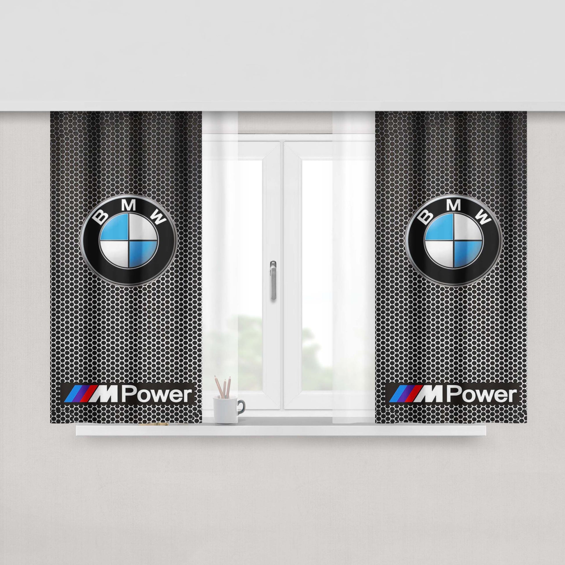 Bmw Power Peach Skin Window Curtains
