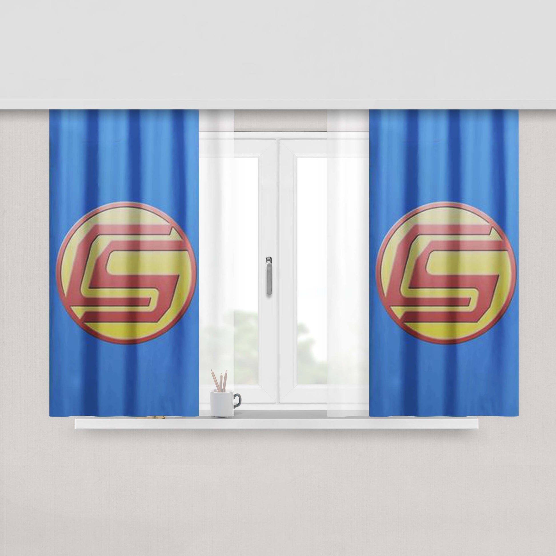 Captain Sparklez Jordan Maron Peach Skin Window Curtains