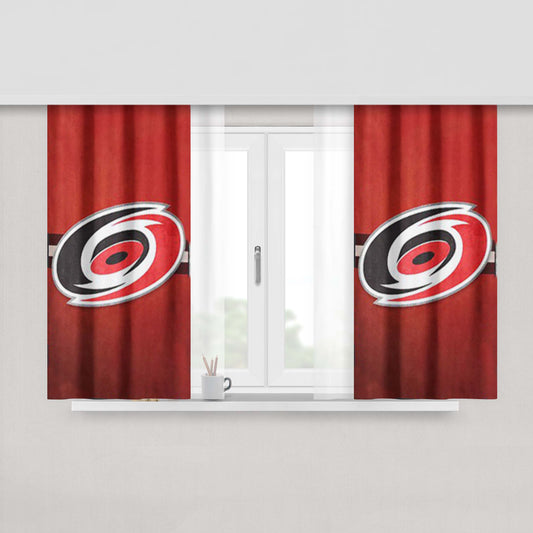 Carolina Hurricanes Peach Skin Window Curtains