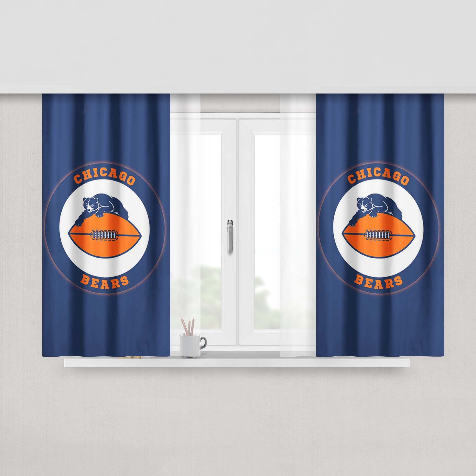 Chicago Cubs 2016 World Series Champions Fly W Win Peach Skin Window Curtains