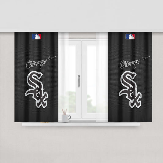 Chicago White Sox New Mlb Peach Skin Window Curtains