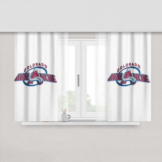 Colorado Avalanche 2 Peach Skin Window Curtains