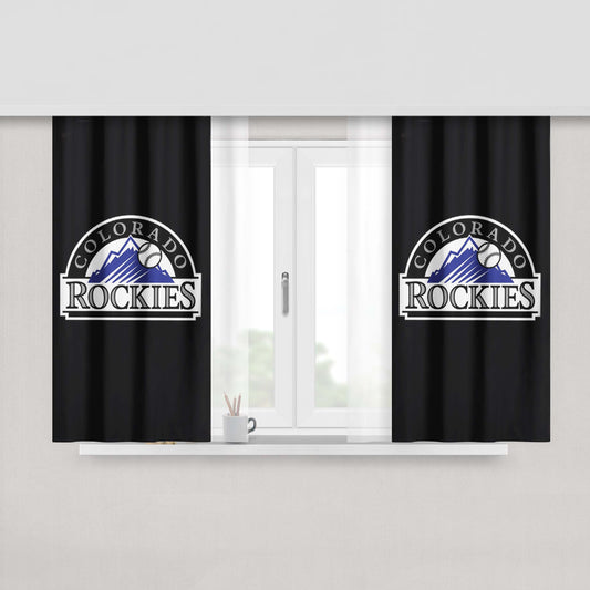 Colorado Rockies 4 Peach Skin Window Curtains