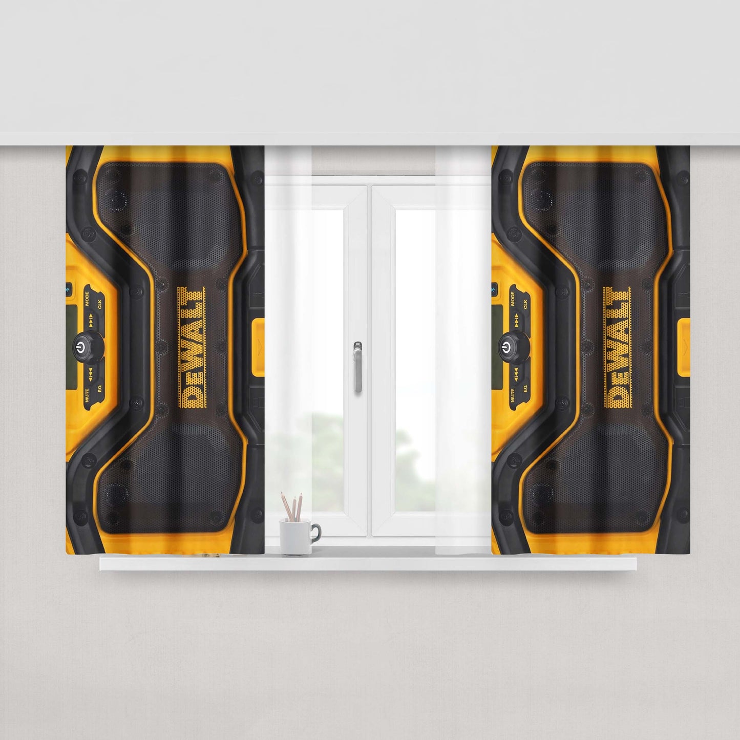 Dewalt 20V Max Bluetooth Jobsite Radio And Battery Peach Skin Window Curtains