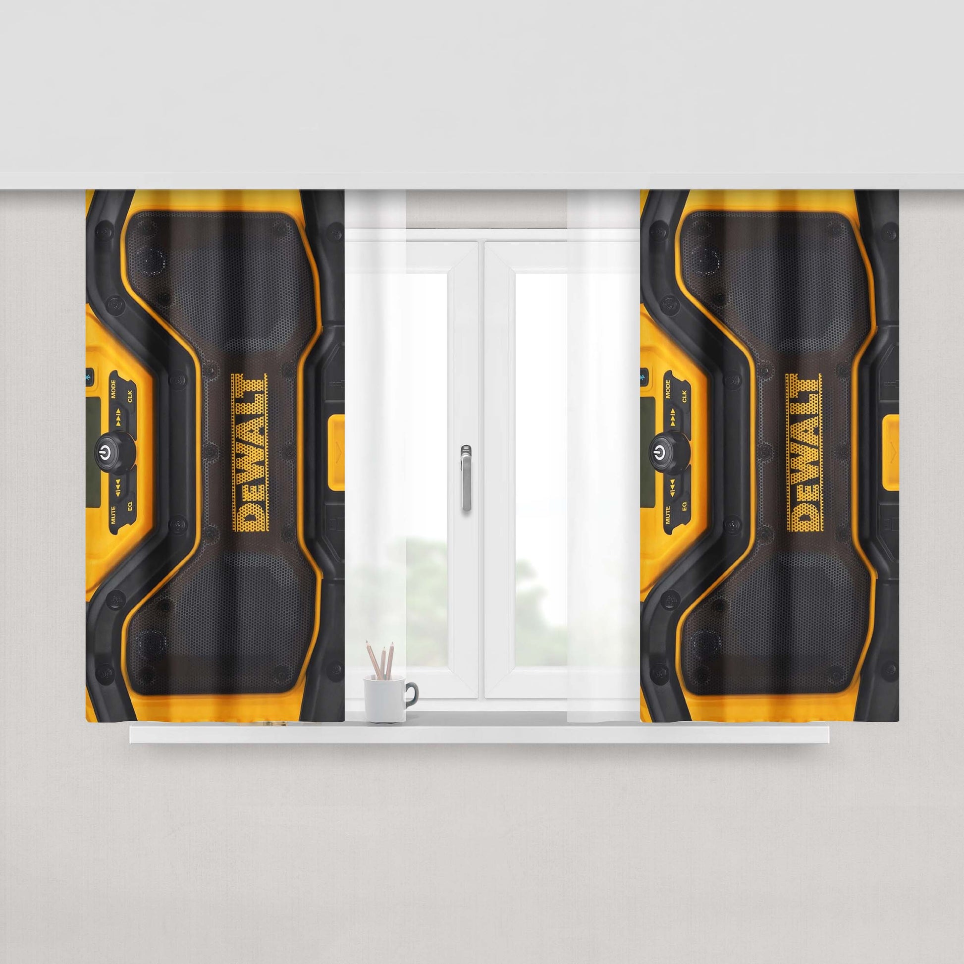 Dewalt 20V Max Bluetooth Jobsite Radio And Battery Peach Skin Window Curtains