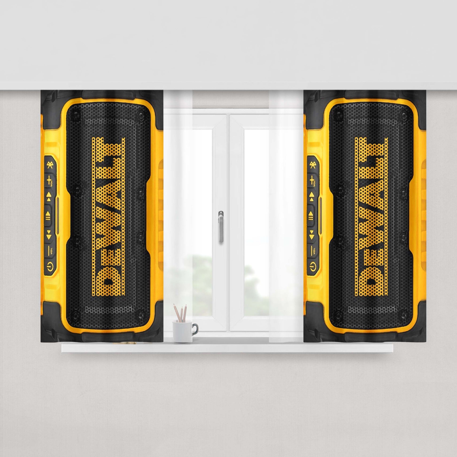 Dewalt Jobsite Radio 2 Peach Skin Window Curtains