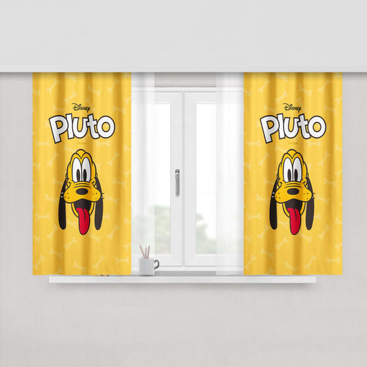Disney Pluto Wallpaper Peach Skin Window Curtains