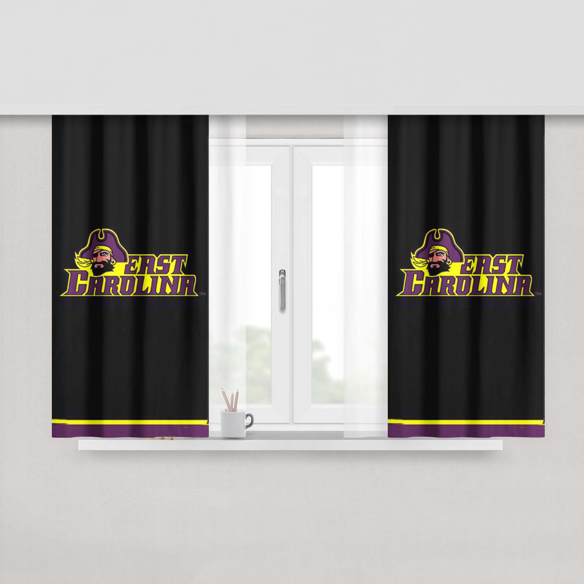 East Carolina Peach Skin Window Curtains