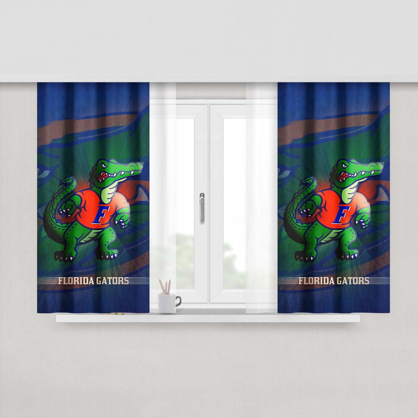 Florida Gators 1 Peach Skin Window Curtains