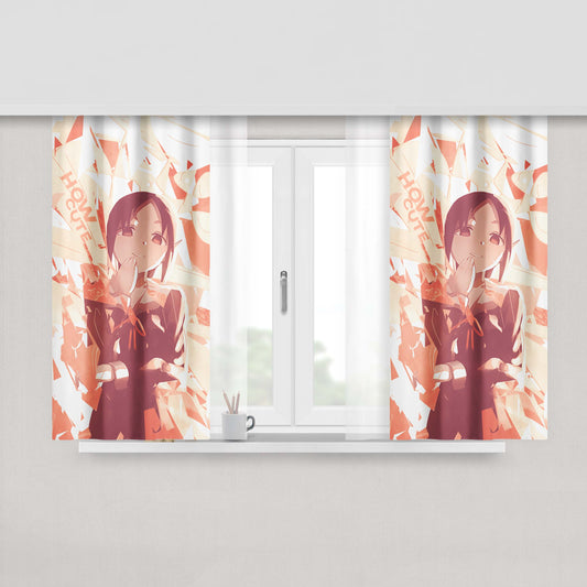 How Cute Anime Peach Skin Window Curtains