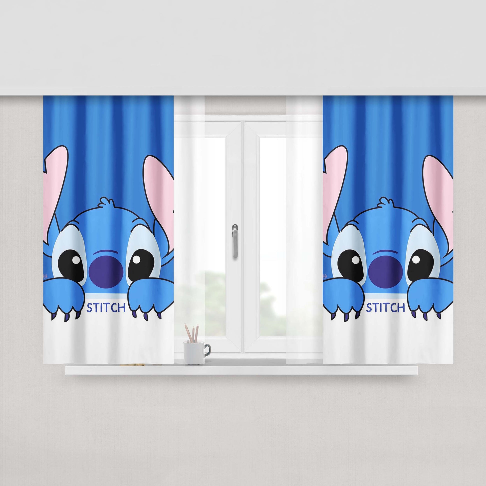 I'M Unicorn As You Wish Peach Skin Window Curtains
