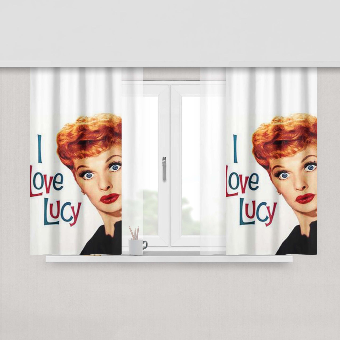 I Know Im Bad News Supernatural Dean Winchester Peach Skin Window Curtains