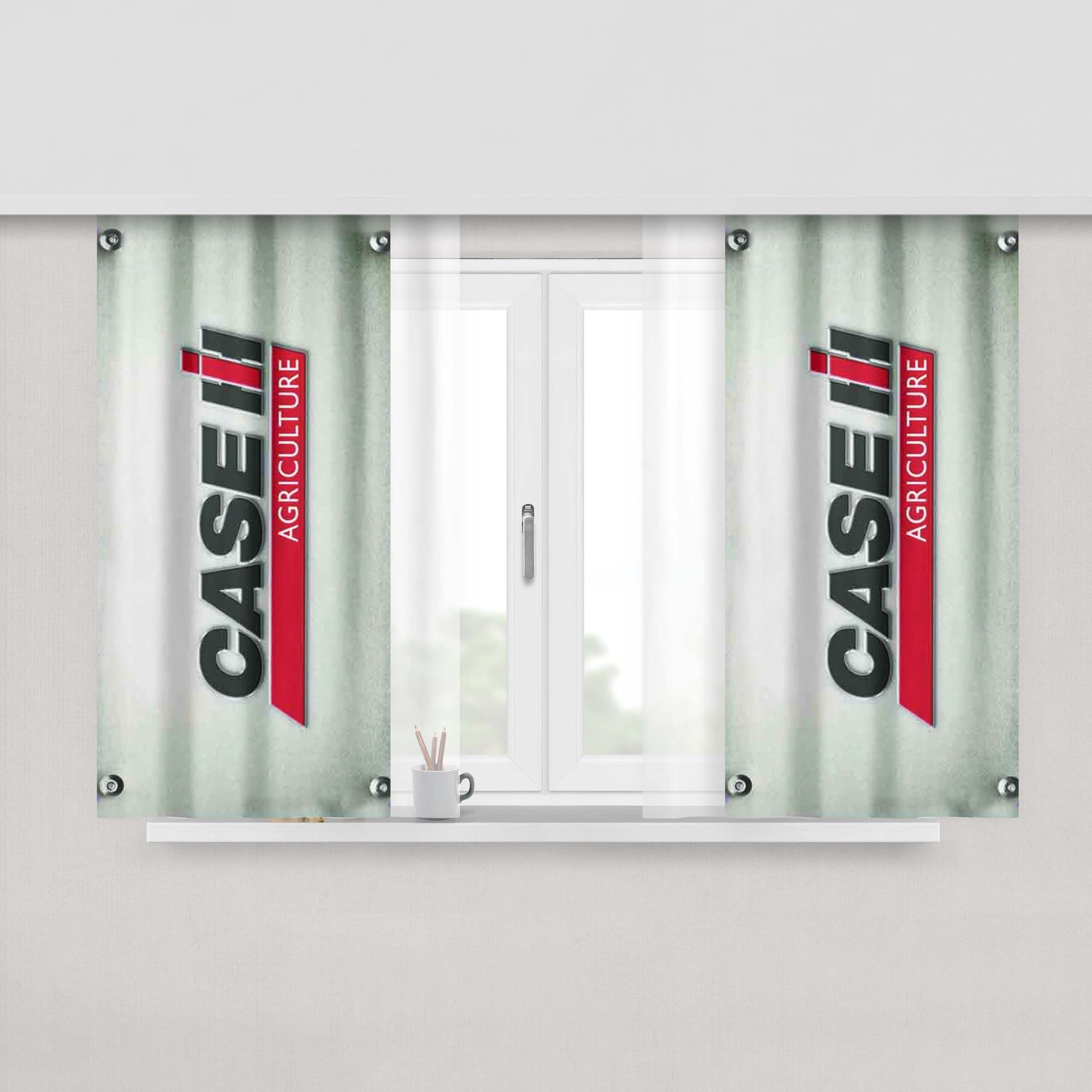 Ih Tractor Diesel Carbon Peach Skin Window Curtains