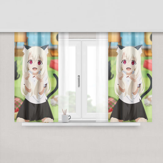 Illinois State Peach Skin Window Curtains