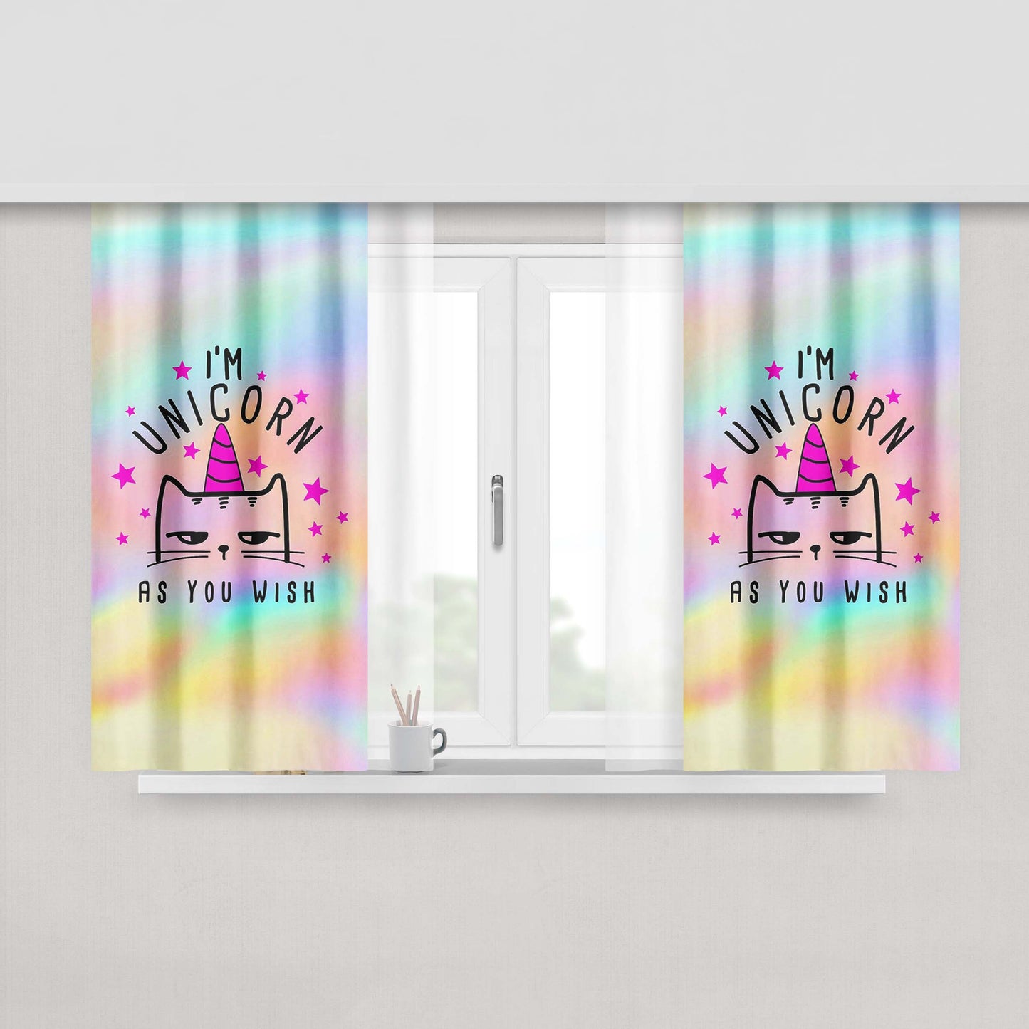 Im Pickle Rick Peach Skin Window Curtains