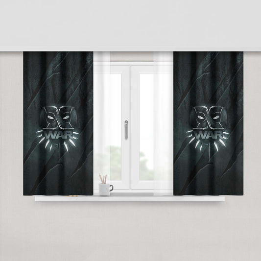 Infinity War Poster Black Panther Peach Skin Window Curtains