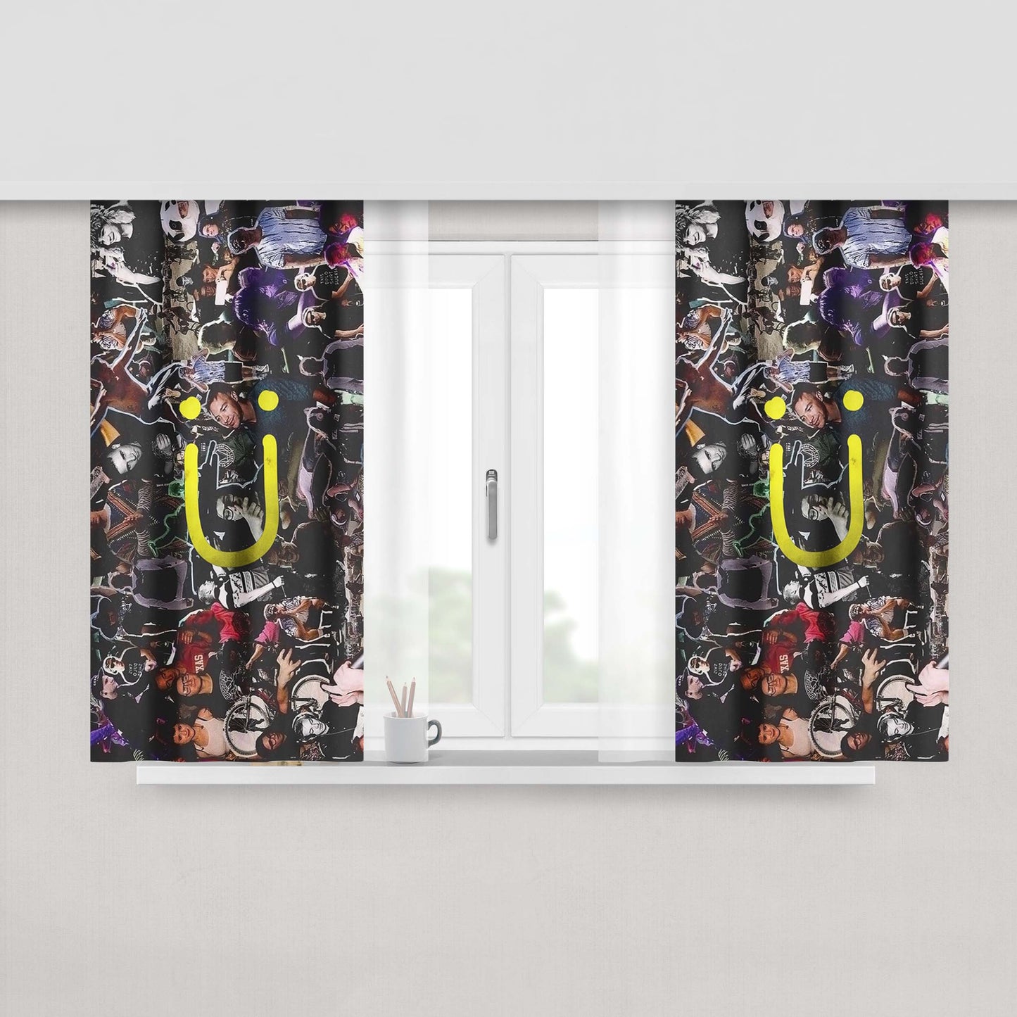 Jack U Photo Collection Peach Skin Window Curtains