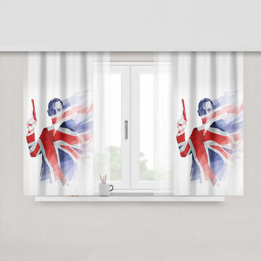 James Bond Skyfall Peach Skin Window Curtains