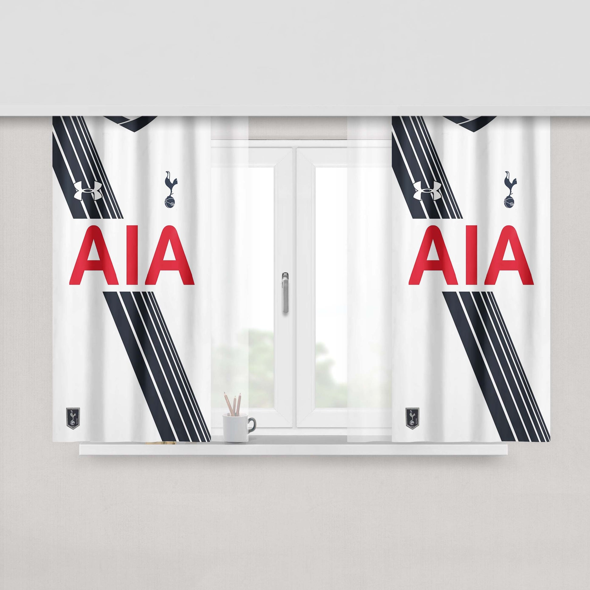 Jersey Gear Football Tottenham Hotspur Peach Skin Window Curtains