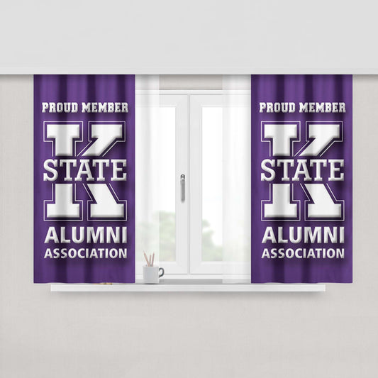 K State Alumni Peach Skin Window Curtains