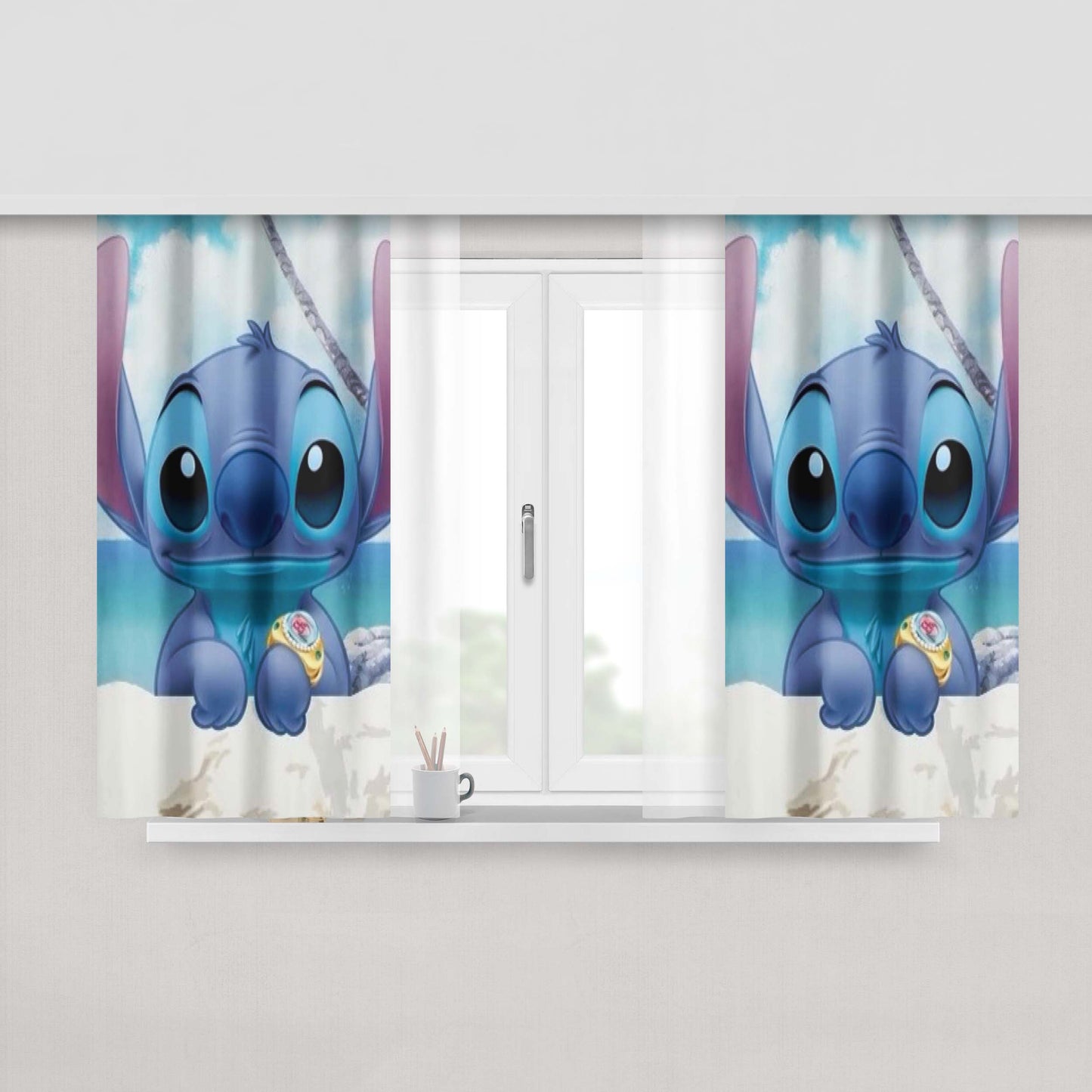 Kartun Stitcha Peach Skin Window Curtains