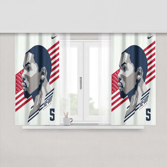 Kevin Durant Peach Skin Window Curtains