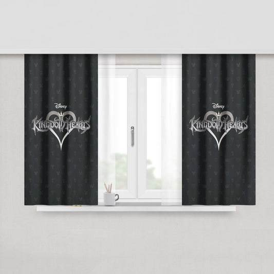 Kingdom Hearts Disney Pattern Peach Skin Window Curtains