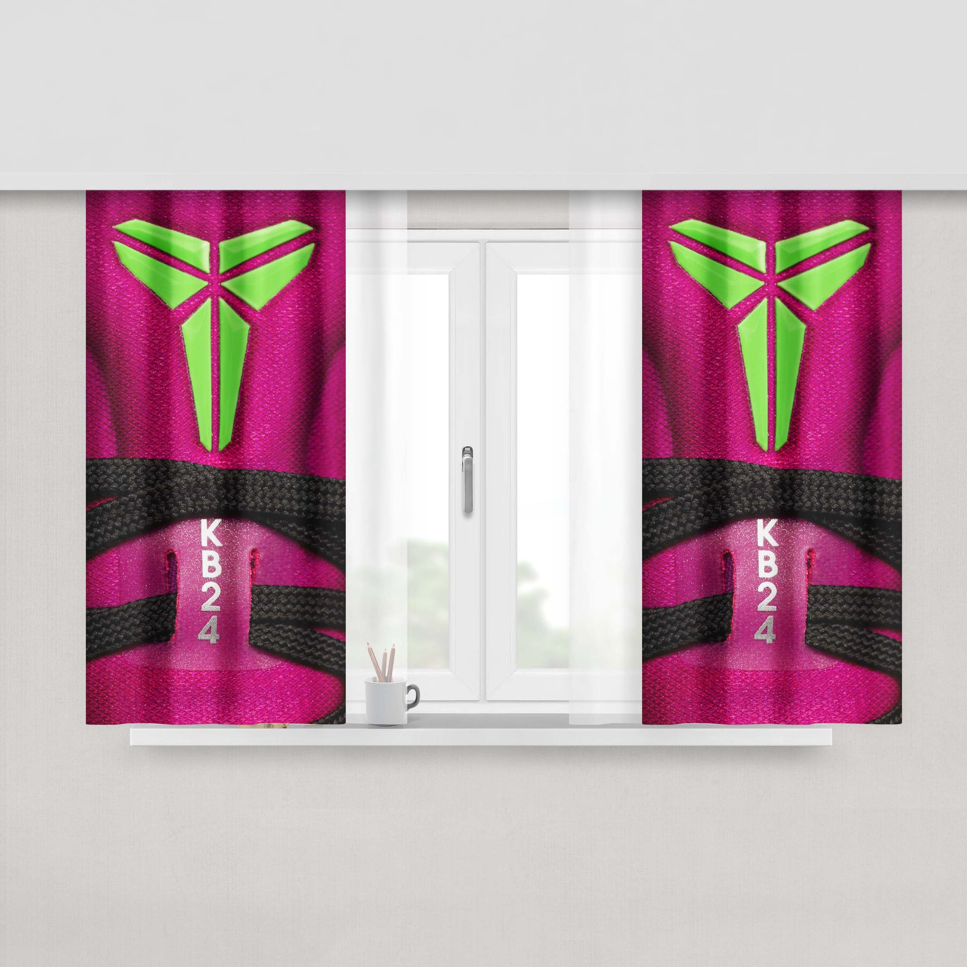 Kobe Bryant Nike Shoes Peach Skin Window Curtains