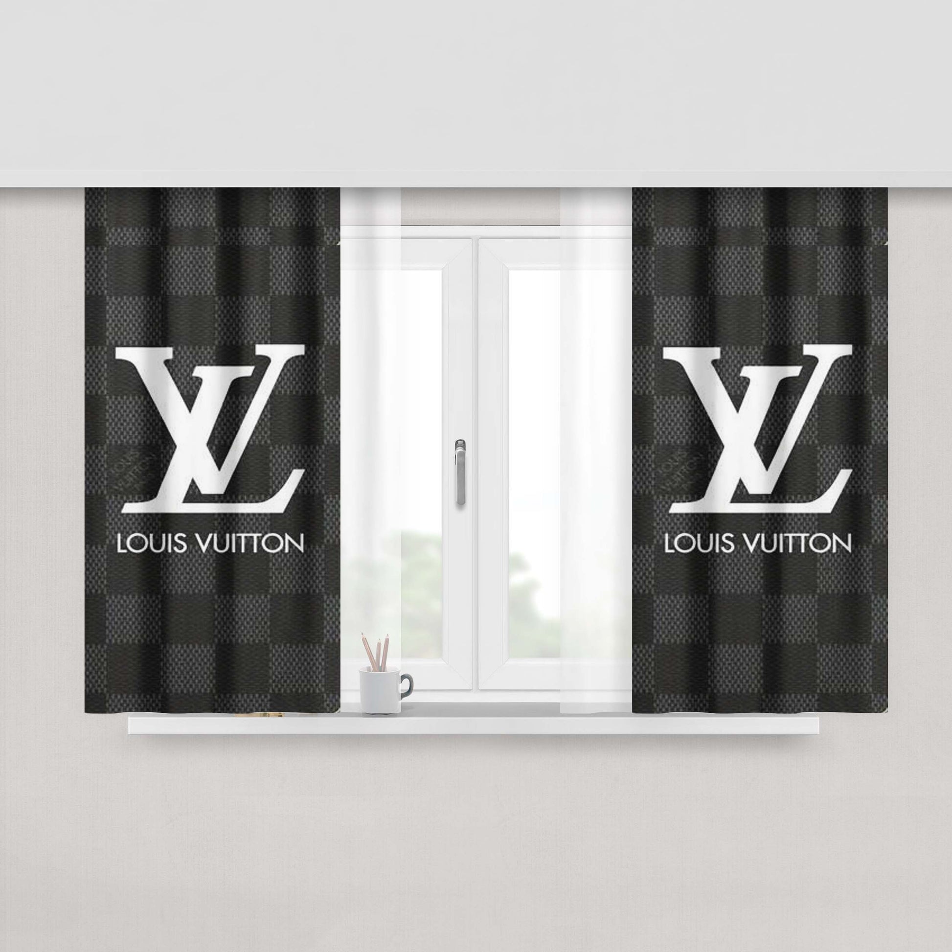 Louis Vuitton & Me Peach Skin Window Curtains